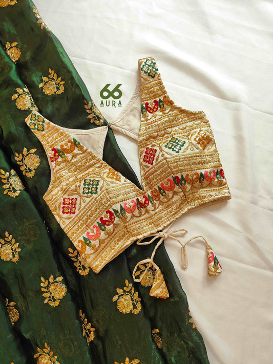 IVORY AURA SLEEVELESS BLOUSE