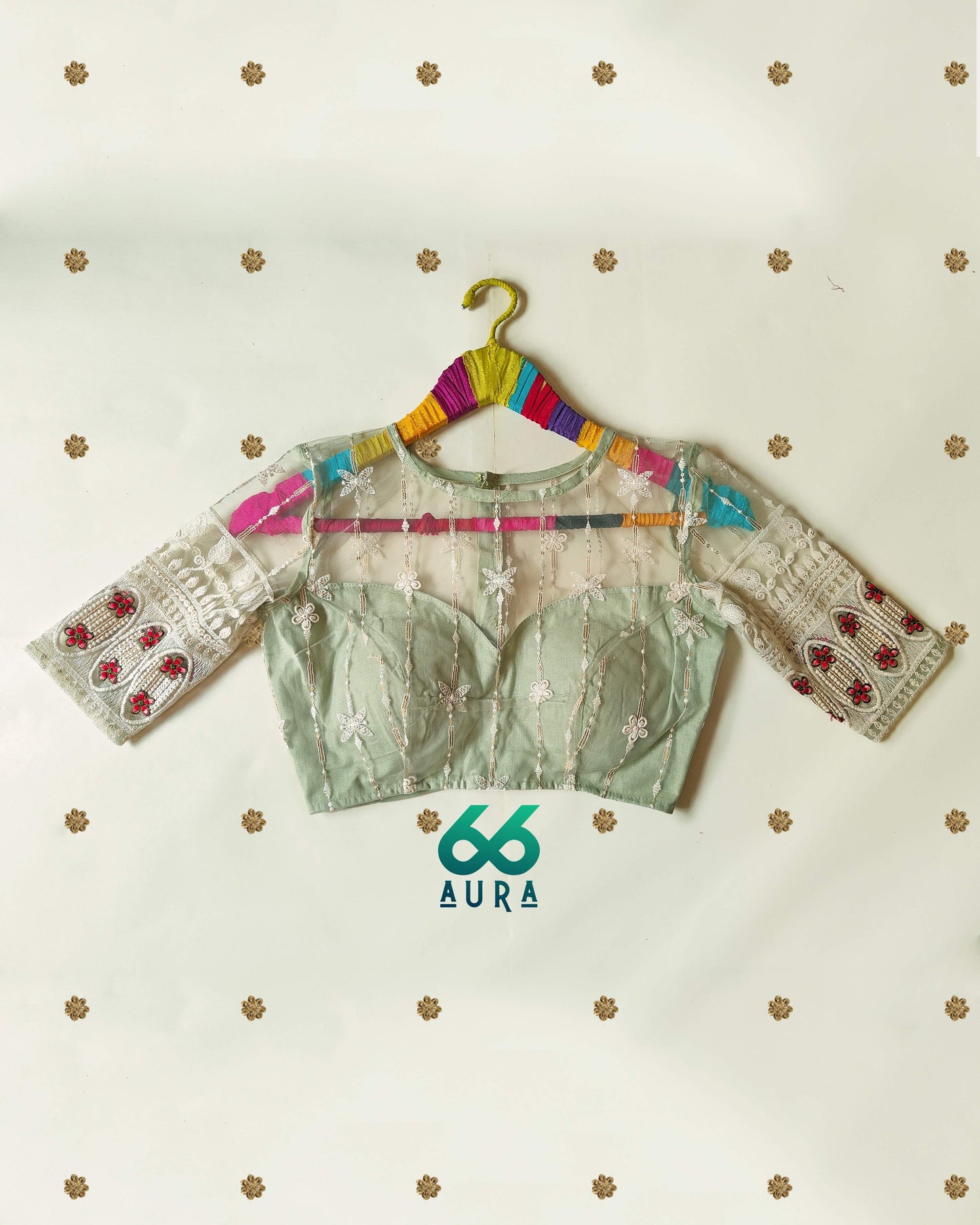 PISTACHIO AURA BLOUSE