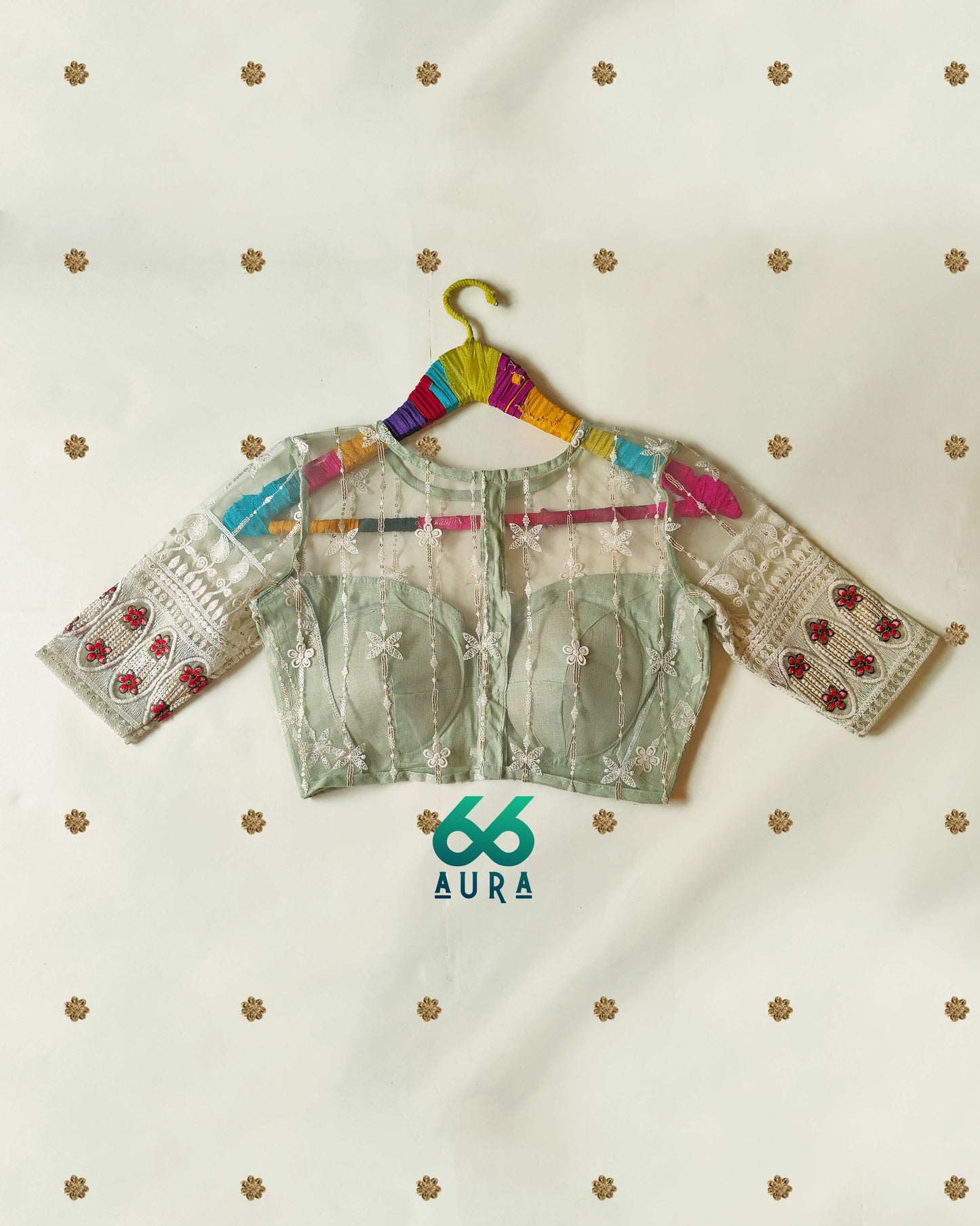 PISTACHIO AURA BLOUSE