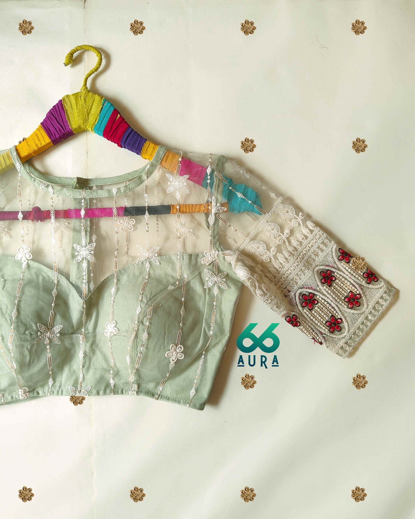 PISTACHIO AURA BLOUSE