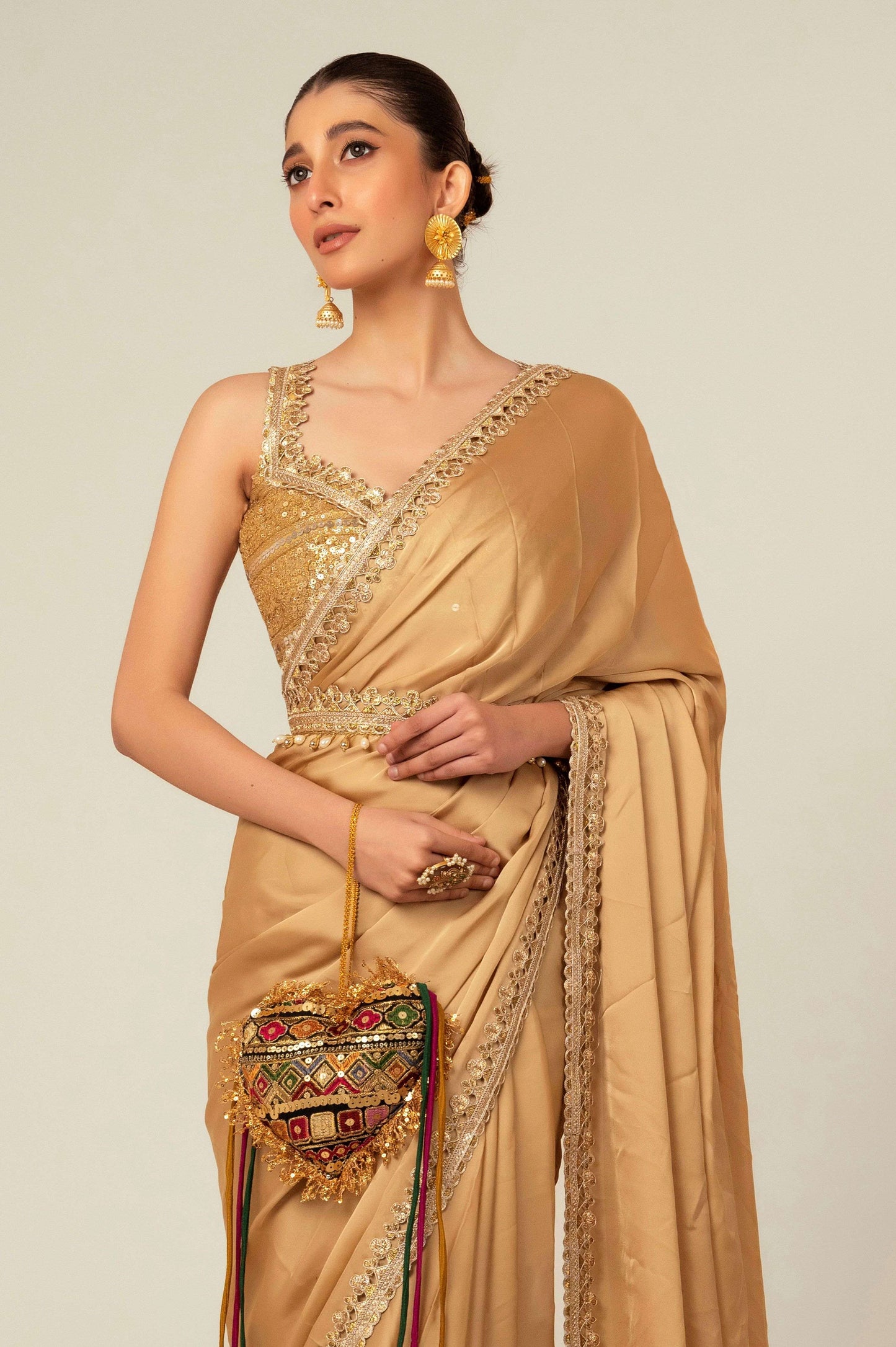 SEQUIN SPARK SAREE - 66Aura