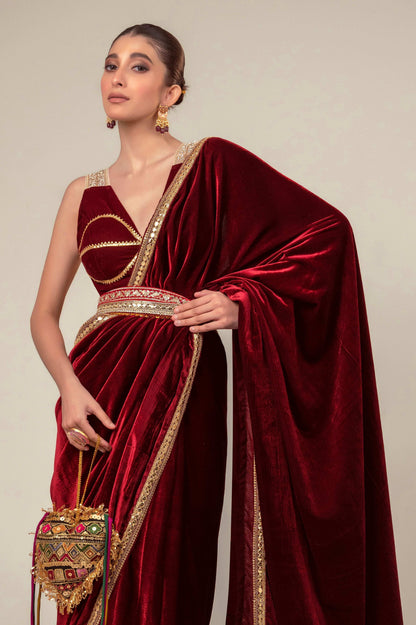 RUBY RUSH SAREE - 66Aura