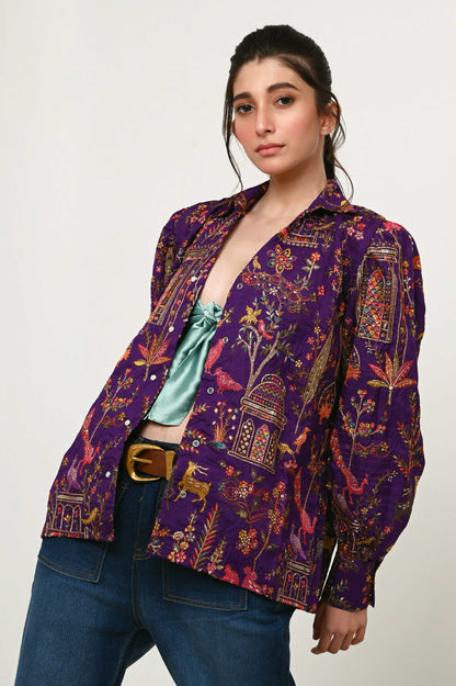 PLUM PULSE SHIRT - 66Aura