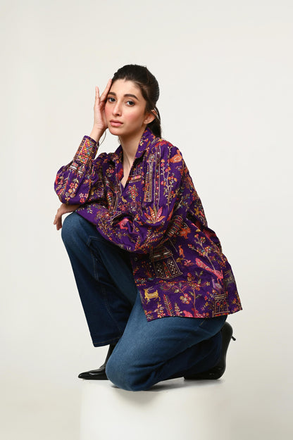 PLUM PULSE SHIRT - 66Aura