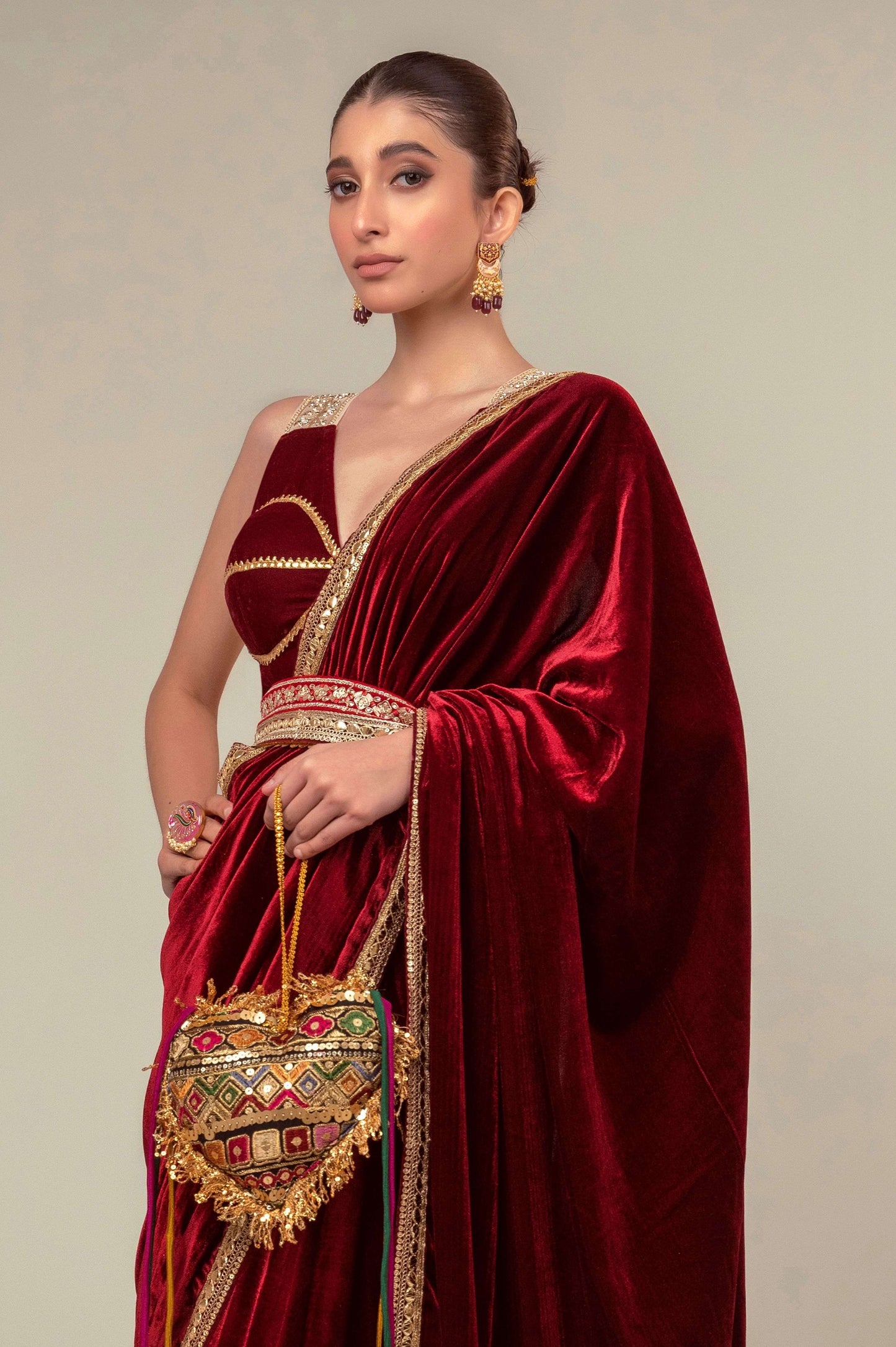 RUBY RUSH SAREE - 66Aura