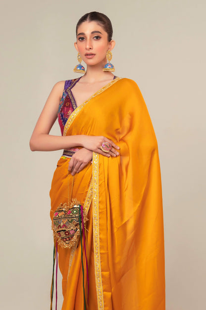 MARIGOLD MIST SAREE - 66Aura