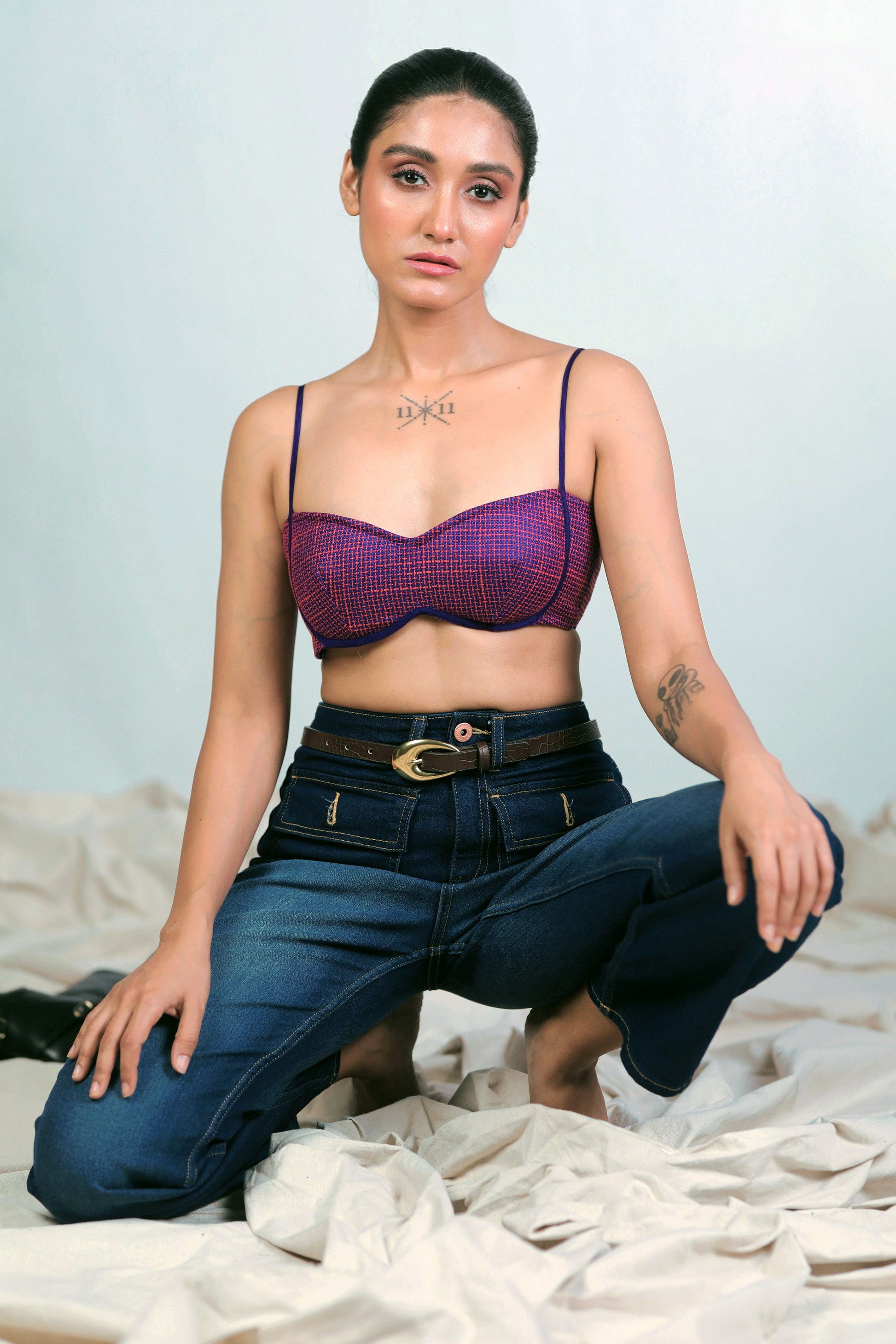 Breezy Bureau bralette by 66aura featuring soft fabric, delicate straps, and a relaxed fit for comfortable wear.
