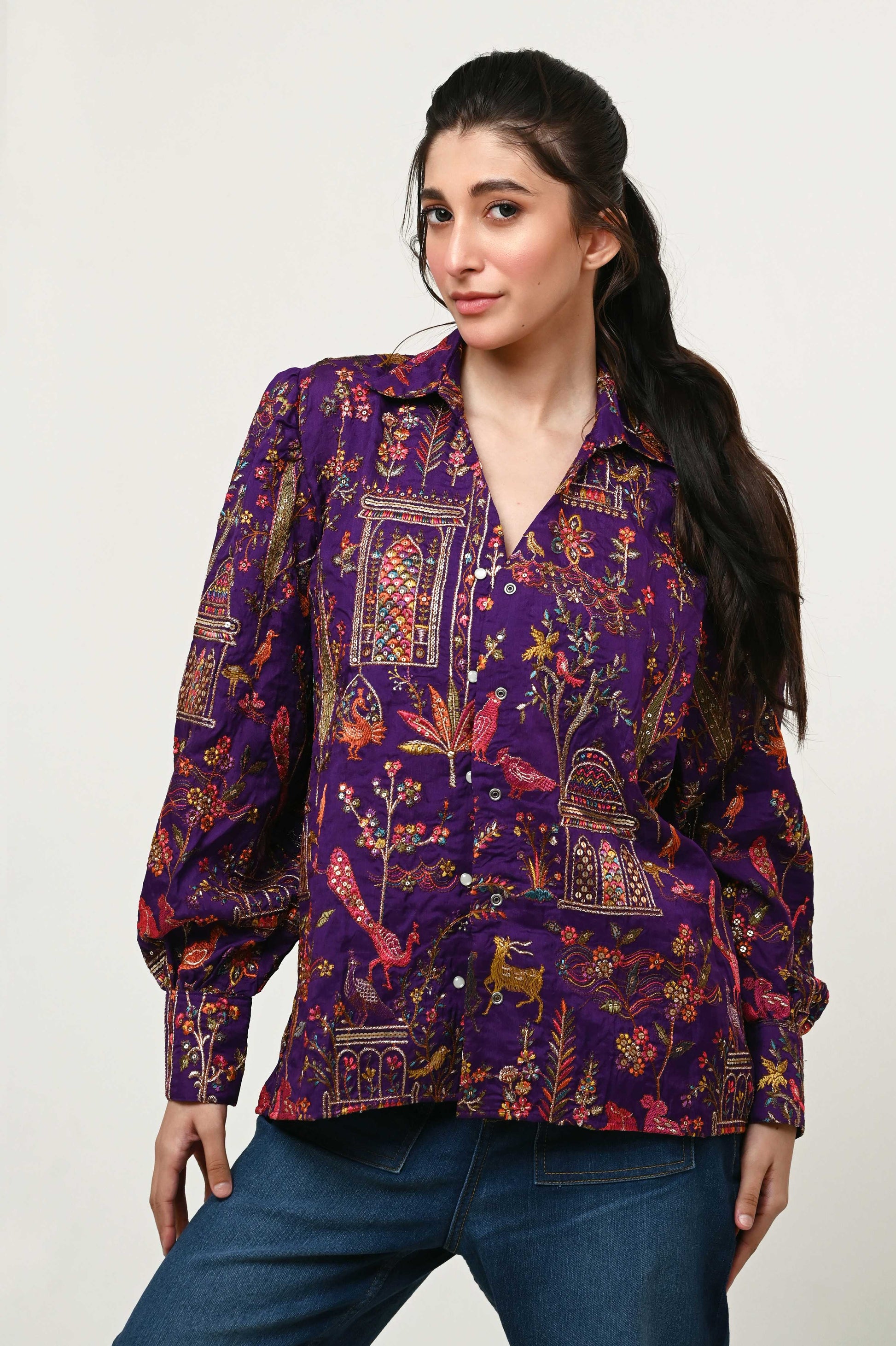 PLUM PULSE SHIRT - 66Aura
