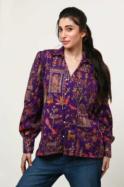 PLUM PULSE SHIRT - 66Aura