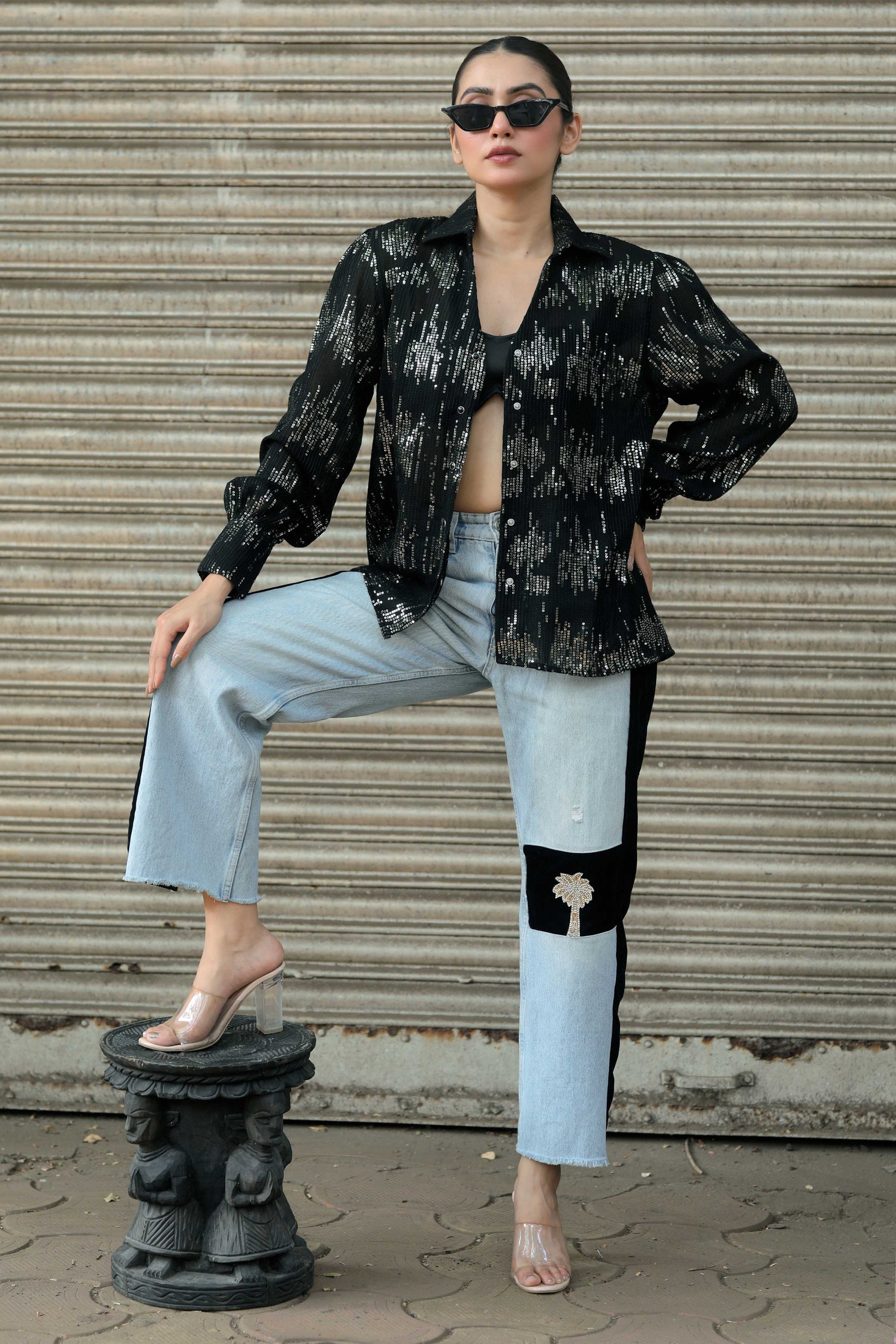 VILLAIN ENERGY shirt by 66aura featuring a bold graphic design on a black casual t-shirt.