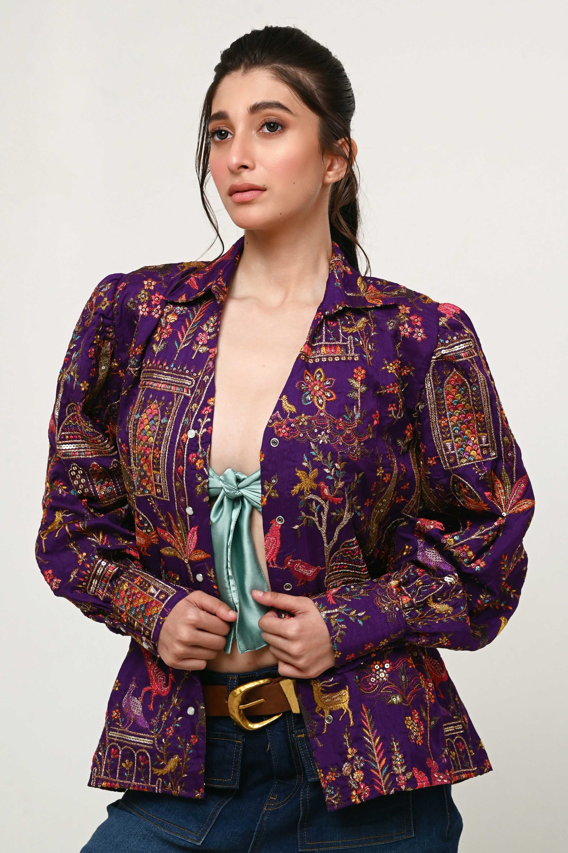 PLUM PULSE SHIRT - 66Aura