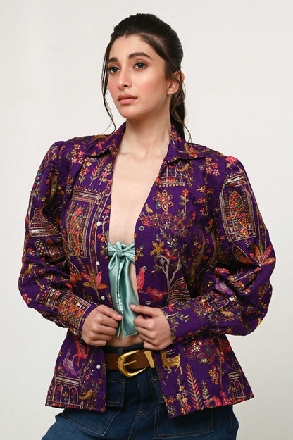 PLUM PULSE SHIRT - 66Aura