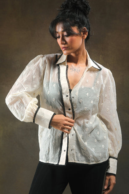 Oversized Blink Blink shirt by 66aura featuring a relaxed fit and stylish design, shown in the product image.