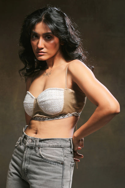 66aura Corporate Crush bralette featuring soft fabric, delicate straps, and stylish design suitable for casual or lounge wear.