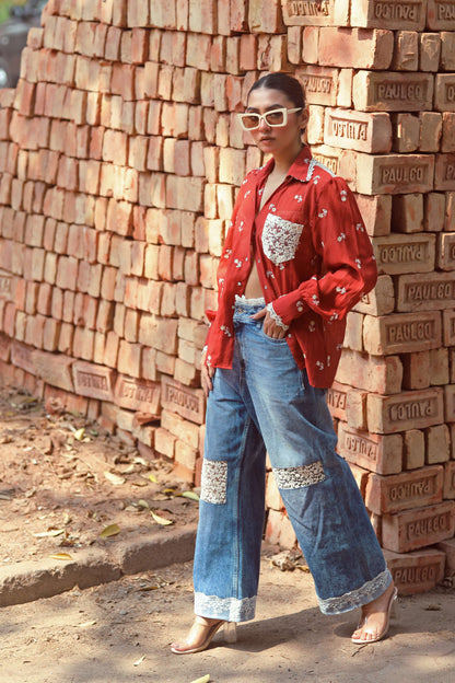 Pumpkin Spice Shirt by 66aura featuring a cozy fall-themed design in warm orange and brown tones.