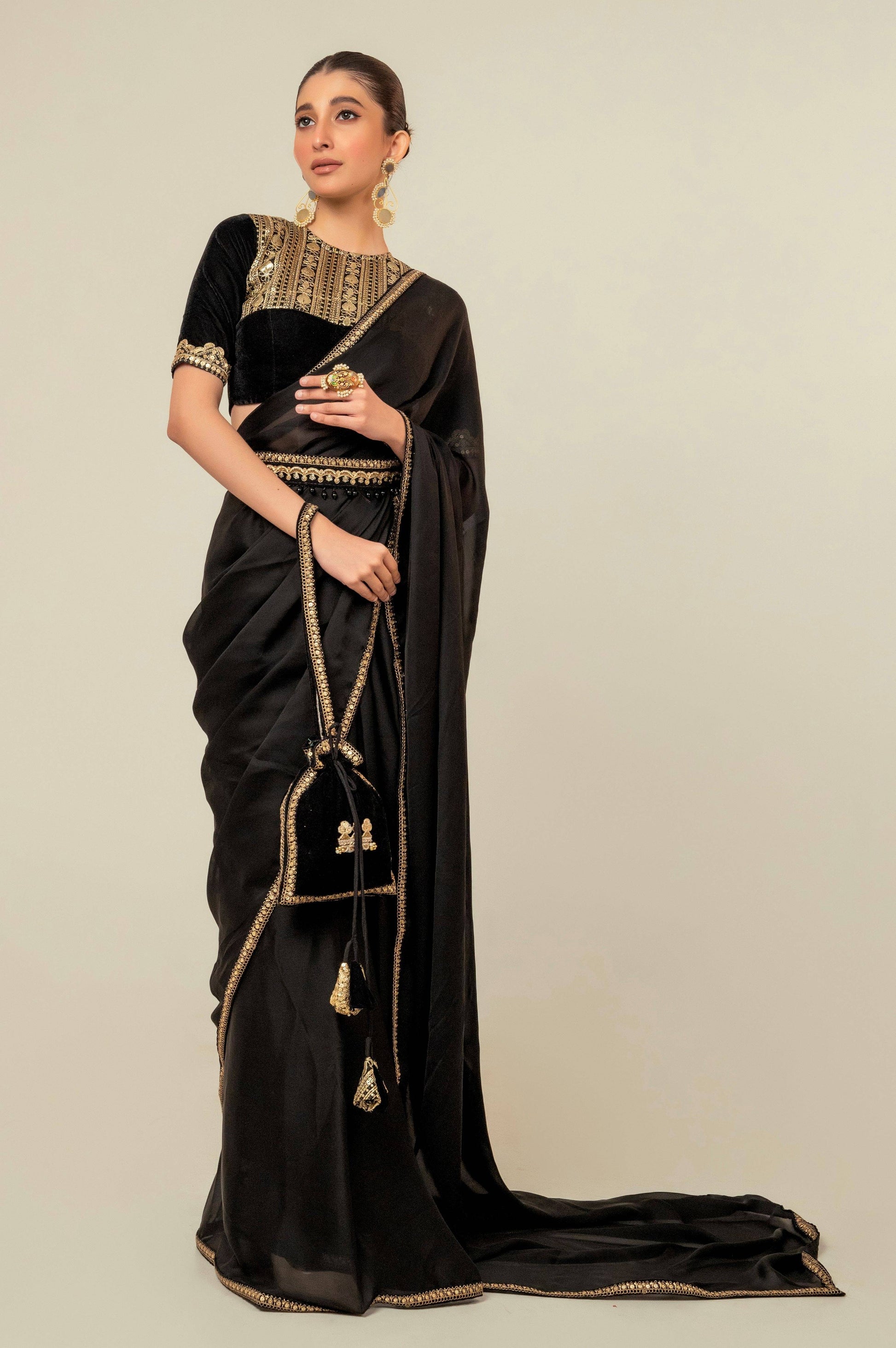 JEWEL JOY SAREE WITH OLD WORLD BLOUSE - 66Aura