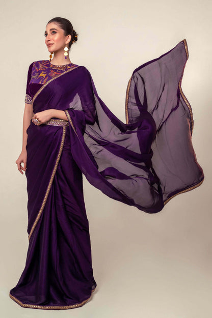 BOLD BLOOM SAREE - 66Aura