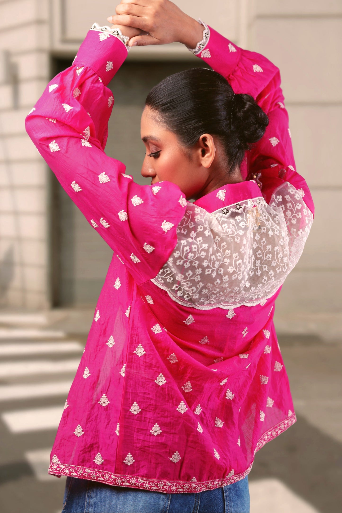 Oversized PING PING shirt by 66aura featuring a relaxed fit and casual style, shown in a front view with soft fabric details.