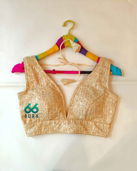 VANILLA AURA SLEEVELESS BLOUSE