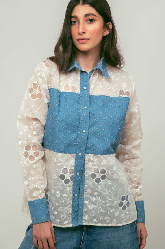 WHITE HEIRLOOM SHIRT - 66Aura