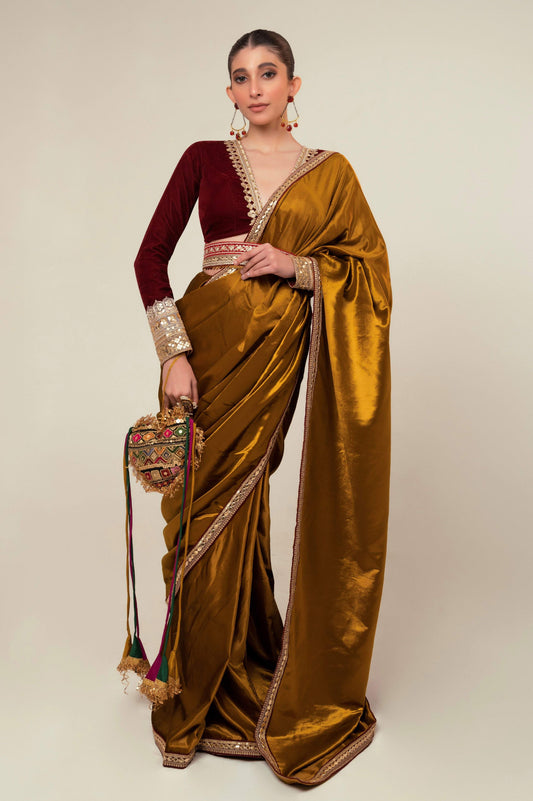 LUXE LIME SAREE - 66Aura