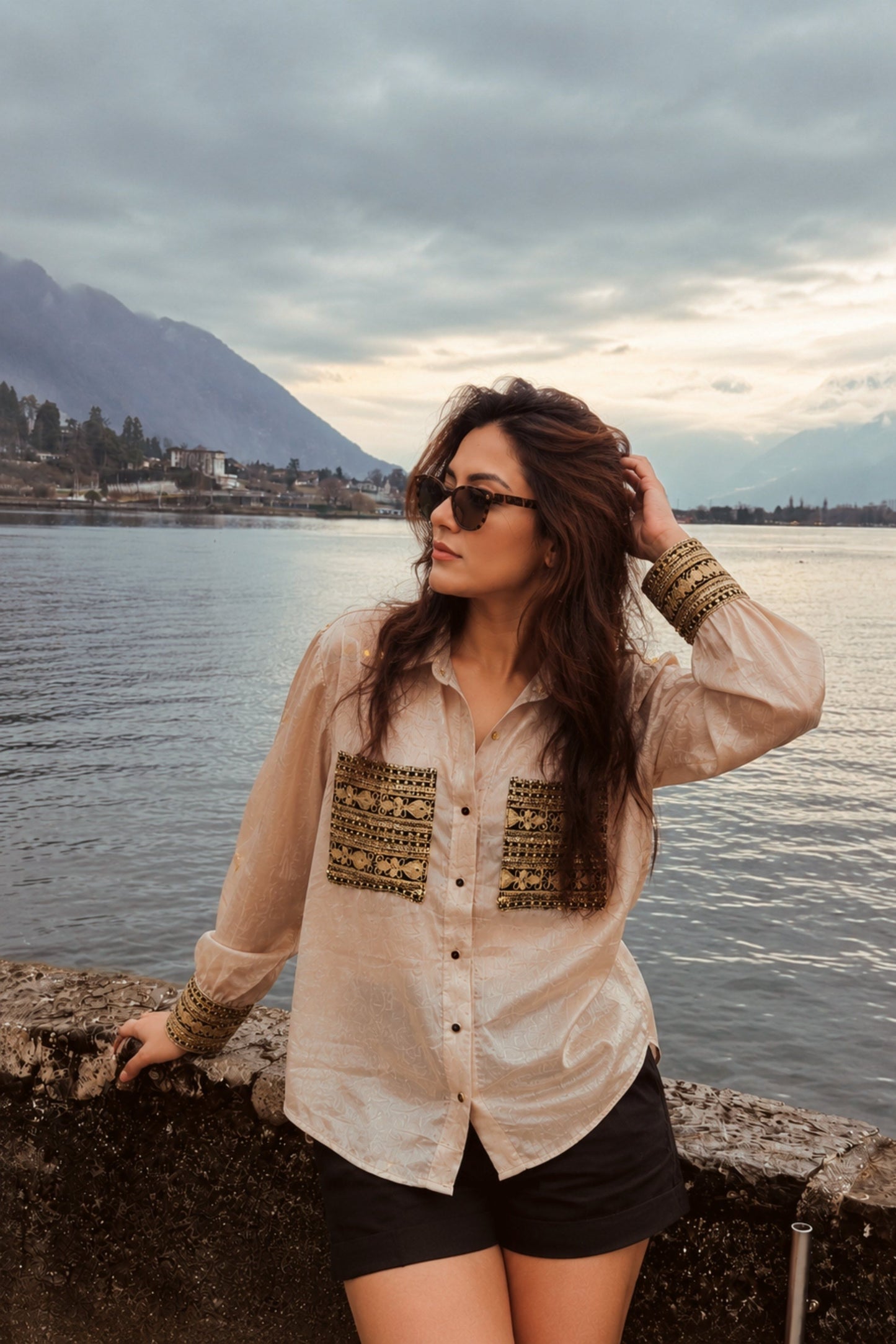 ETHNIC ECHO OVERSIZED SHIRT