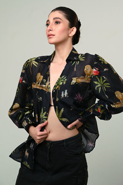 SAVANNA SHADOW SHIRT - 66Aura