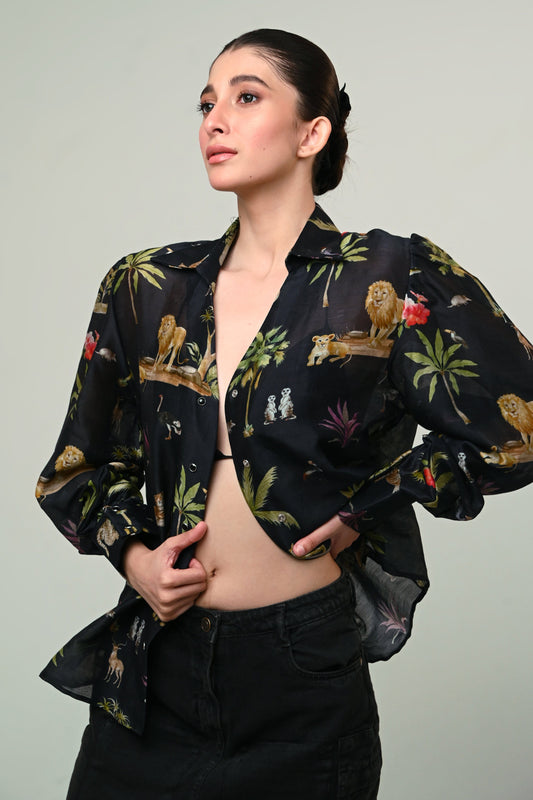 SAVANNA SHADOW SHIRT - 66Aura