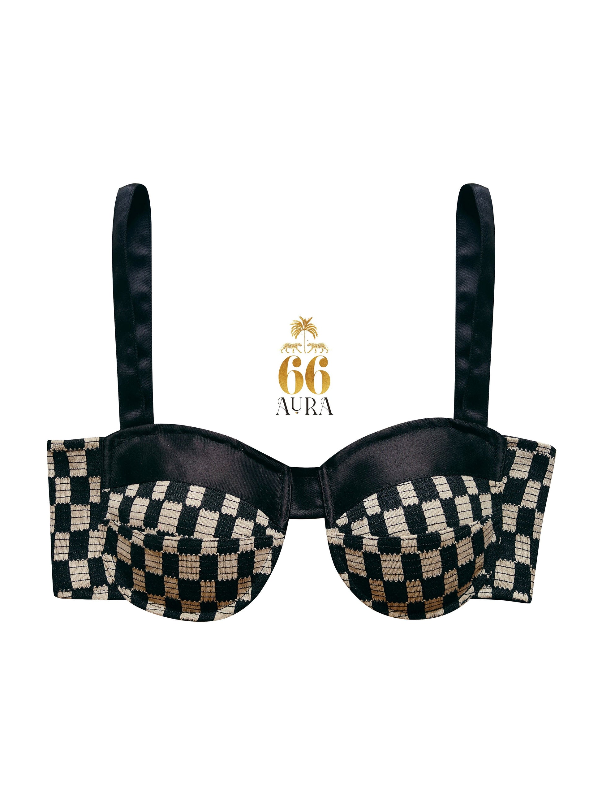 66aura Cubicle Crush Bralette featuring delicate lace and soft fabric with adjustable straps, designed for comfort and style.