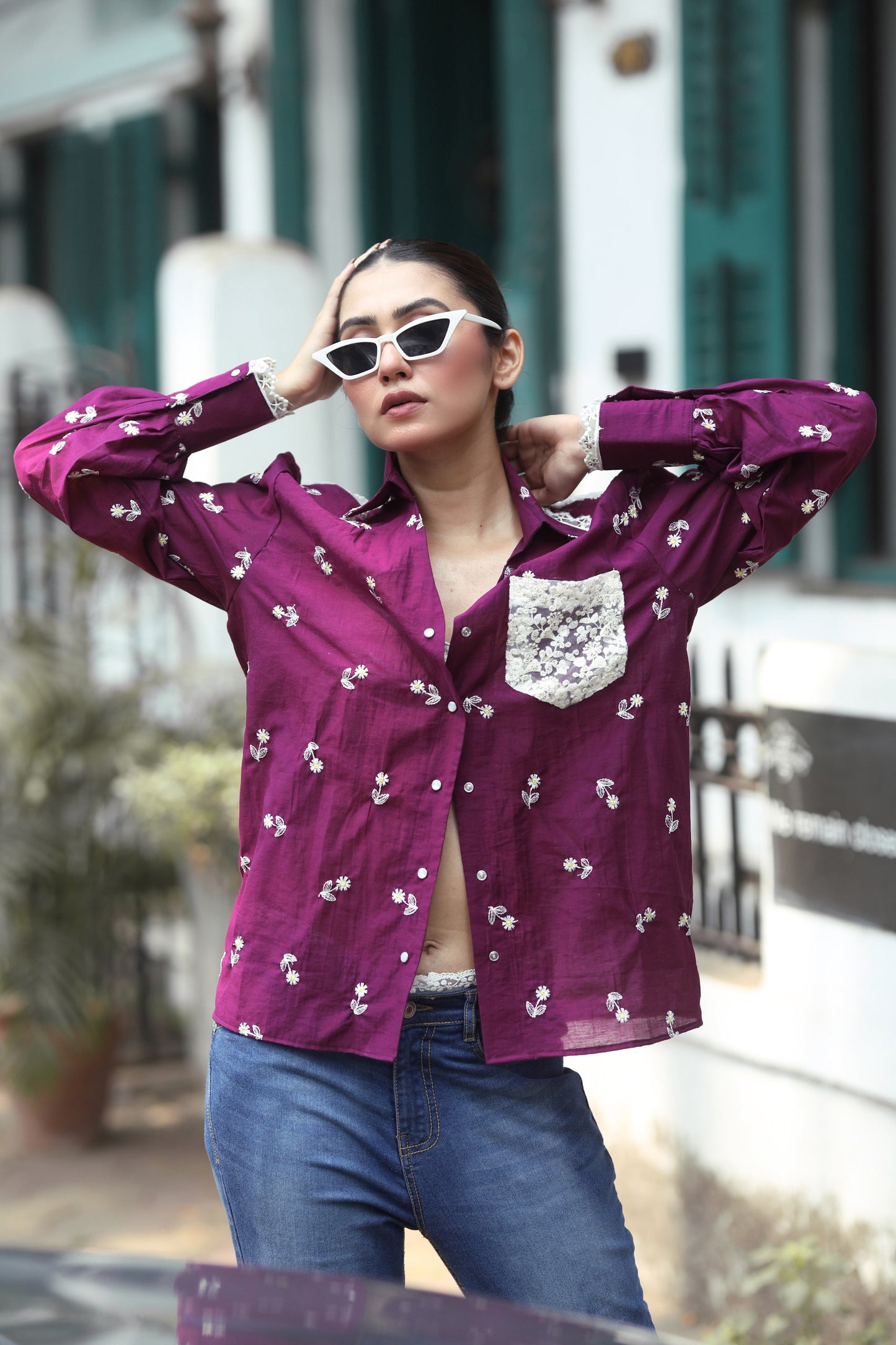 Kala Khatta shirt by 66aura featuring a traditional pattern with vibrant colors and comfortable fabric.