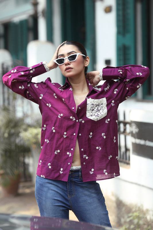 Kala Khatta shirt by 66aura featuring a traditional pattern with vibrant colors and comfortable fabric.