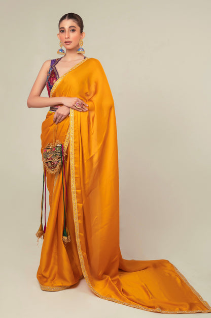 MARIGOLD MIST SAREE - 66Aura