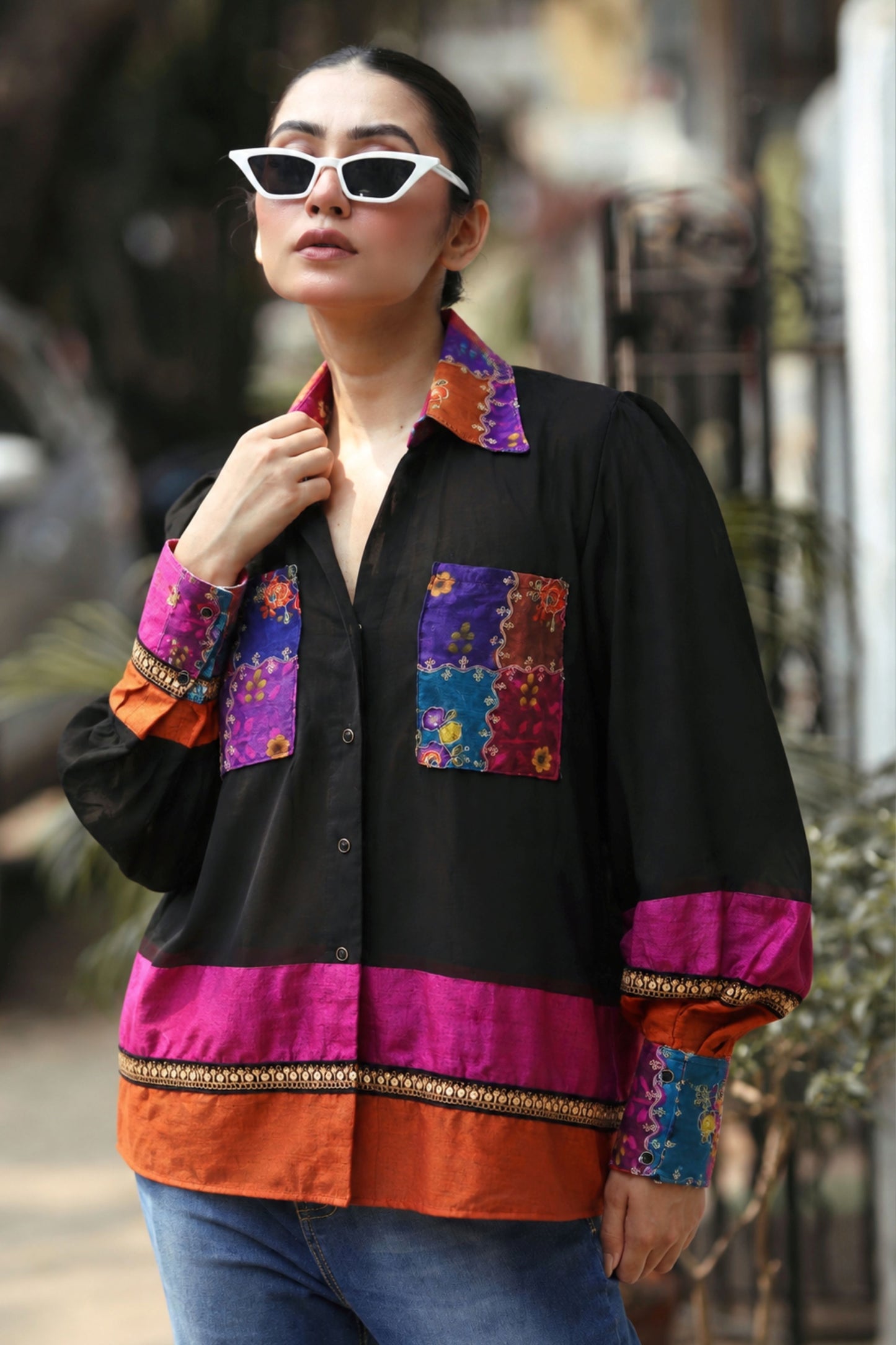 TWIN TROUBLE OVERSIZED SHIRT