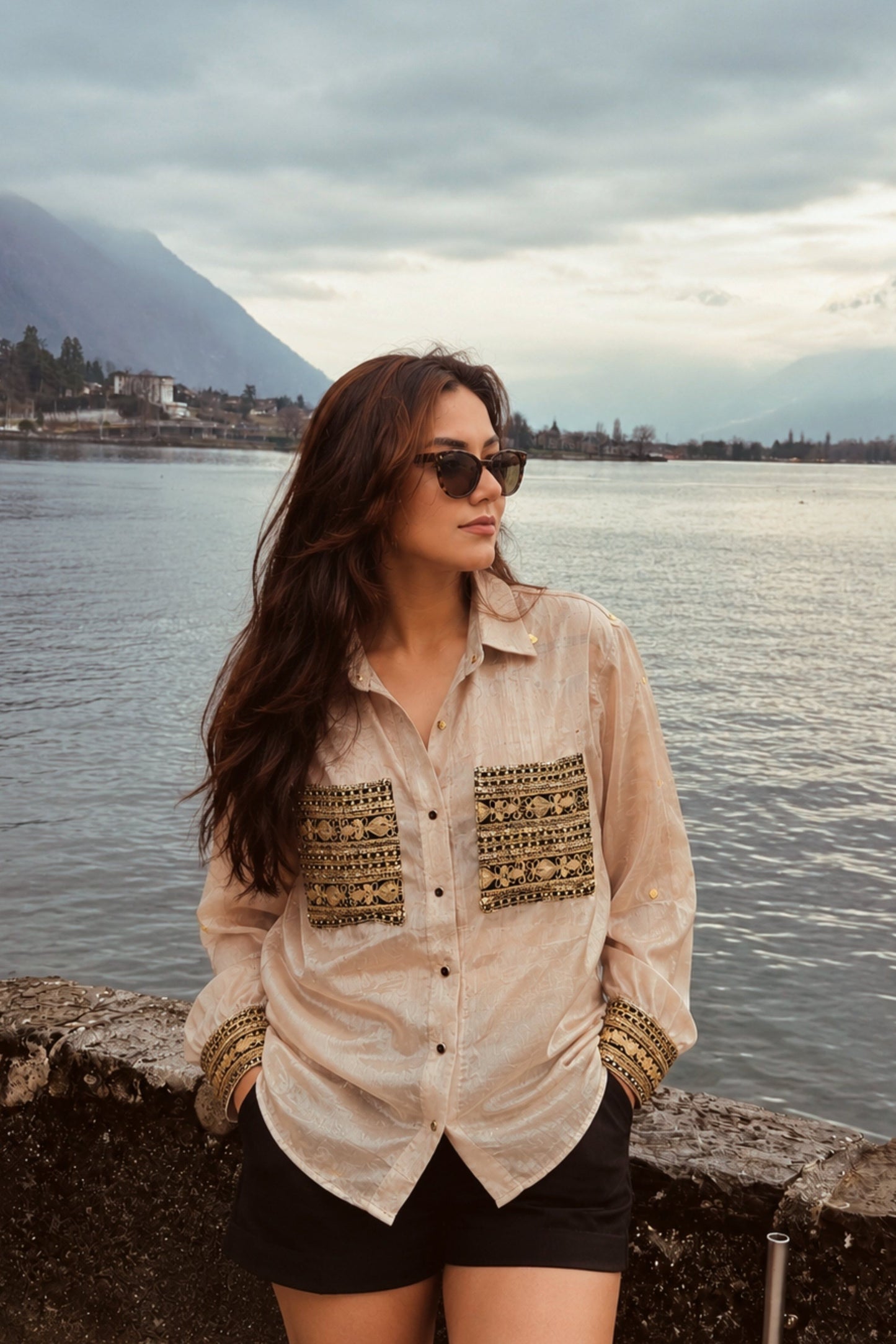ETHNIC ECHO OVERSIZED SHIRT