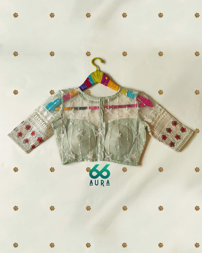 PISTACHIO AURA BLOUSE