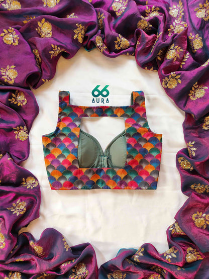 VIVID AURA SLEEVELESS BLOUSE