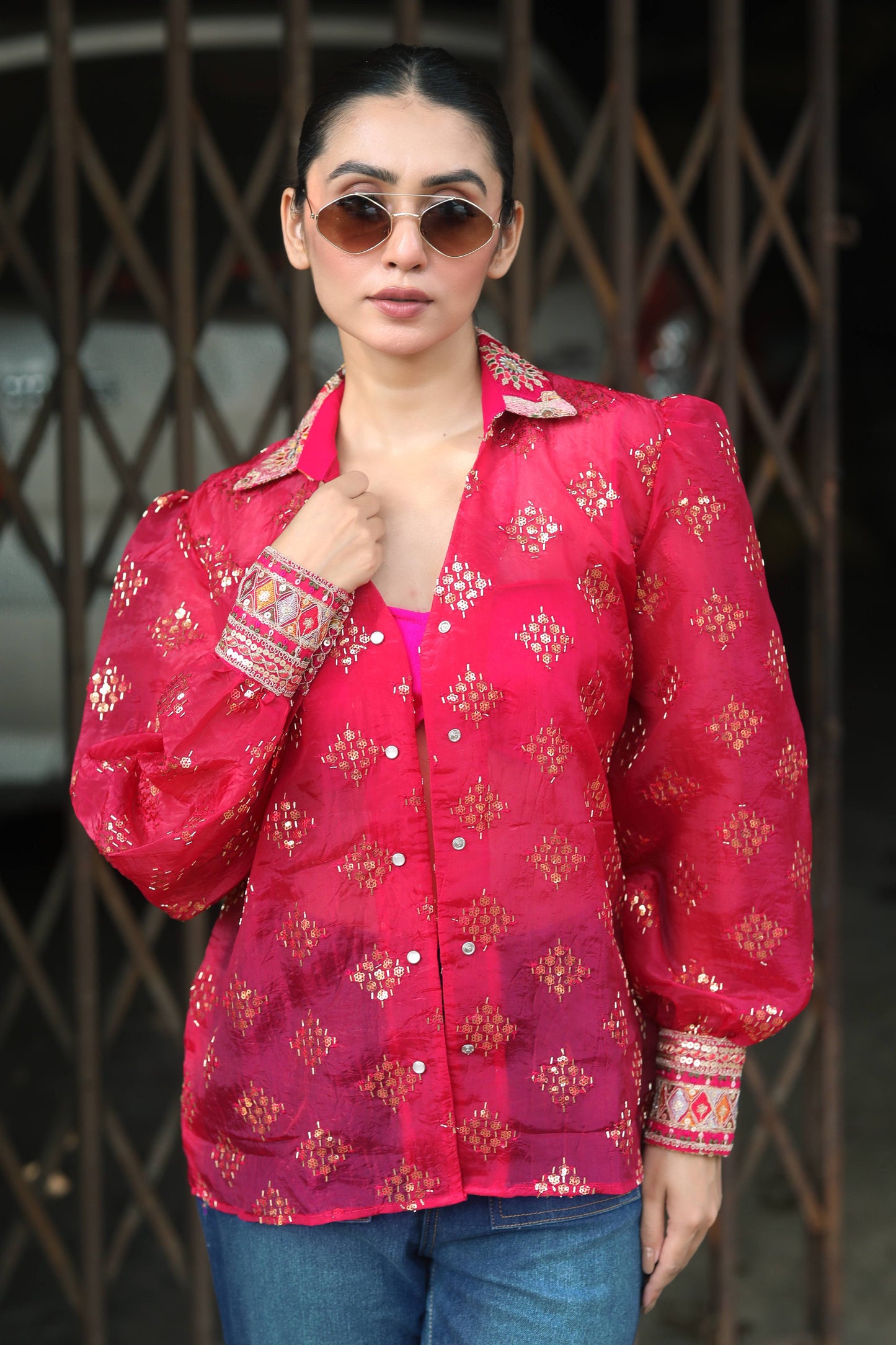 Black drip district shirt by 66aura featuring a bold drip graphic design on the front.