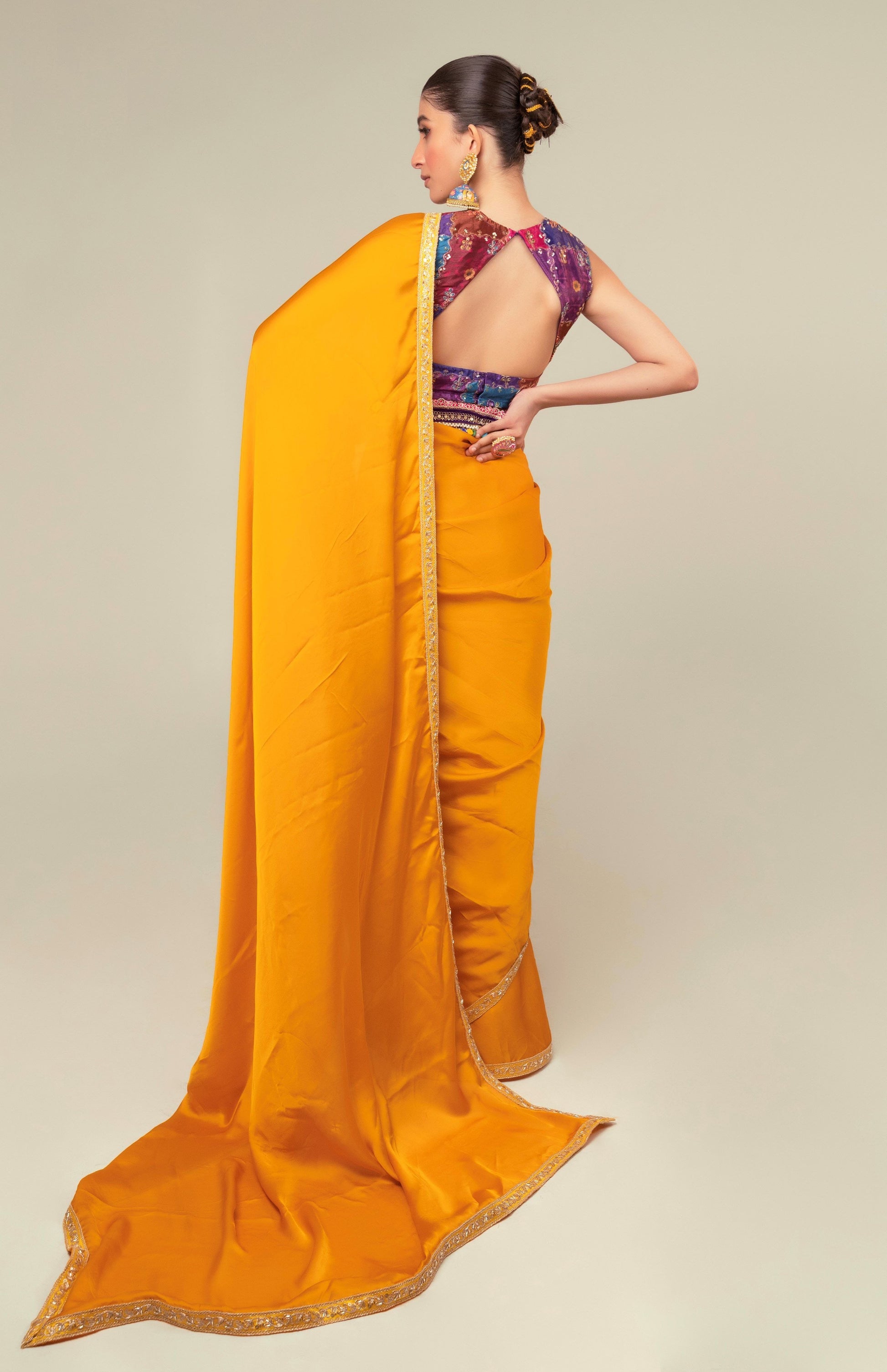 MARIGOLD MIST SAREE - 66Aura