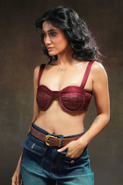 66aura Executive Edge Bralette featuring smooth fabric, supportive design, and stylish detailing, perfect for casual or lounge wear.