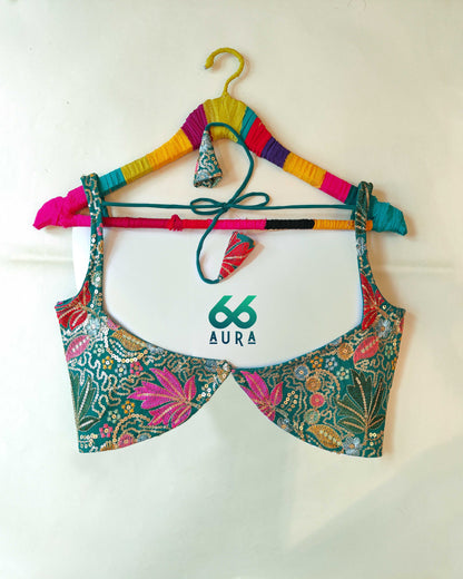 OCEAN AURA SLEEVELESS BLOUSE