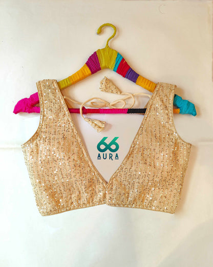 VANILLA AURA SLEEVELESS BLOUSE