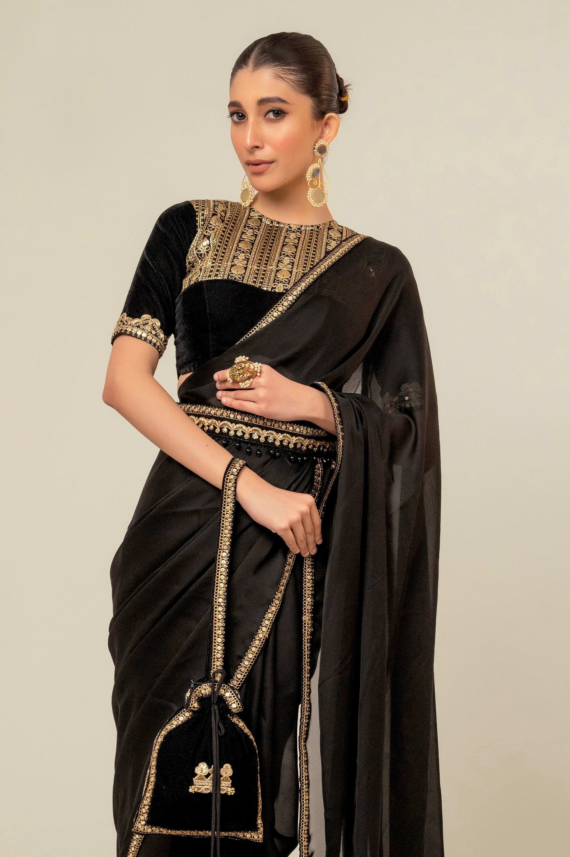 JEWEL JOY SAREE WITH OLD WORLD BLOUSE - 66Aura