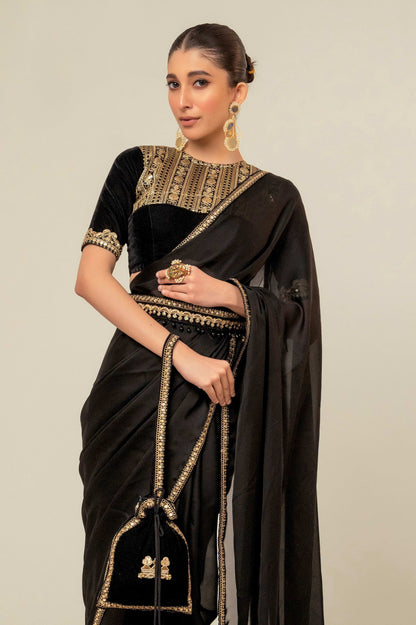 JEWEL JOY SAREE WITH OLD WORLD BLOUSE - 66Aura