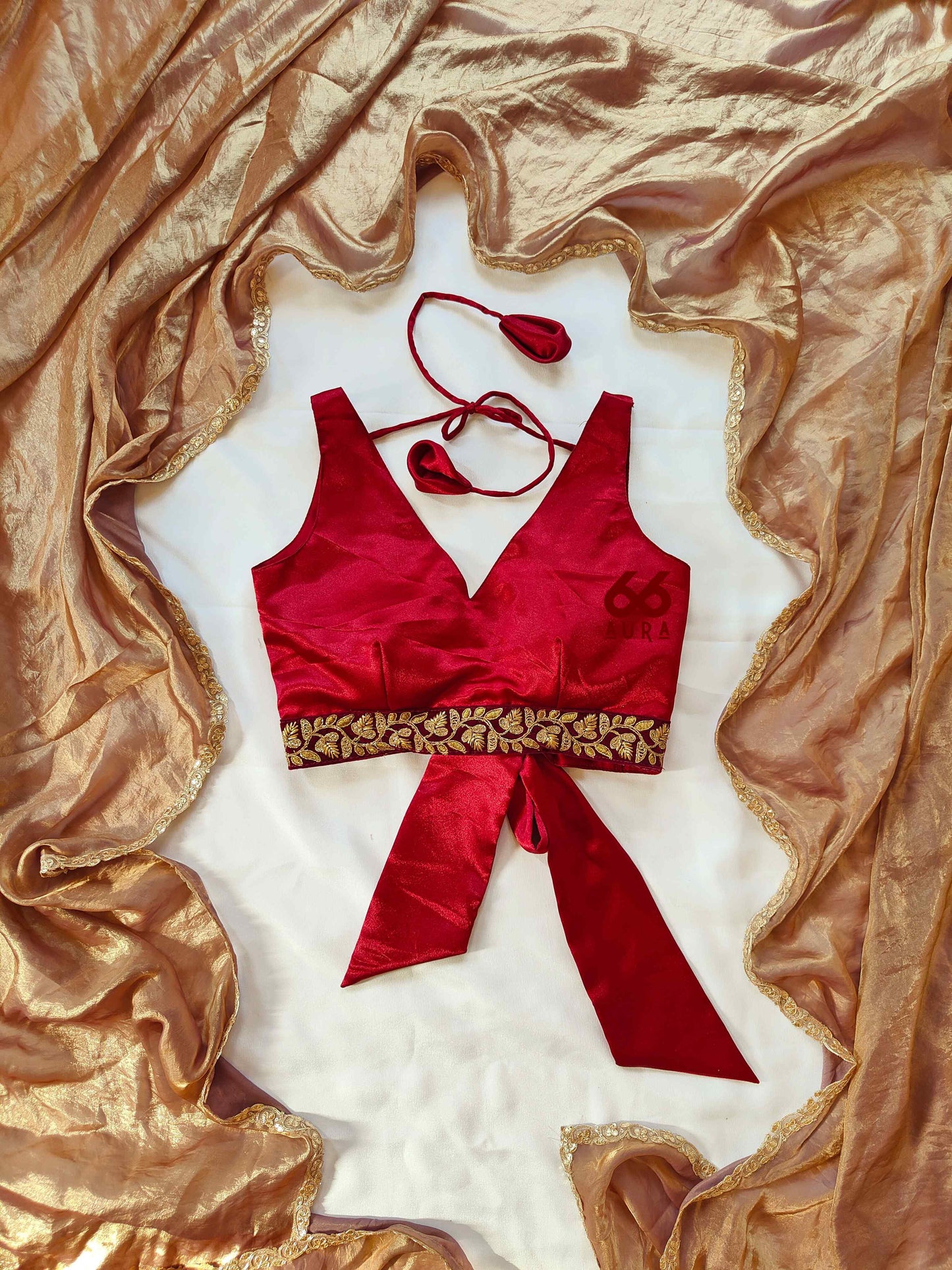 ROSEWOOD AURA SLEEVELESS BLOUSE