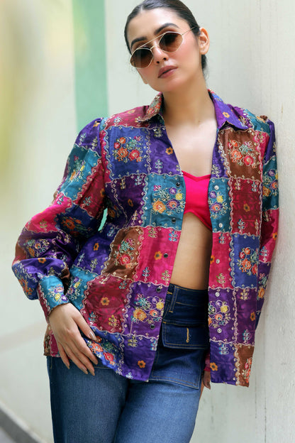 Delulu drip shirt by 66aura featuring a stylish, casual design with colorful drip pattern on soft fabric.