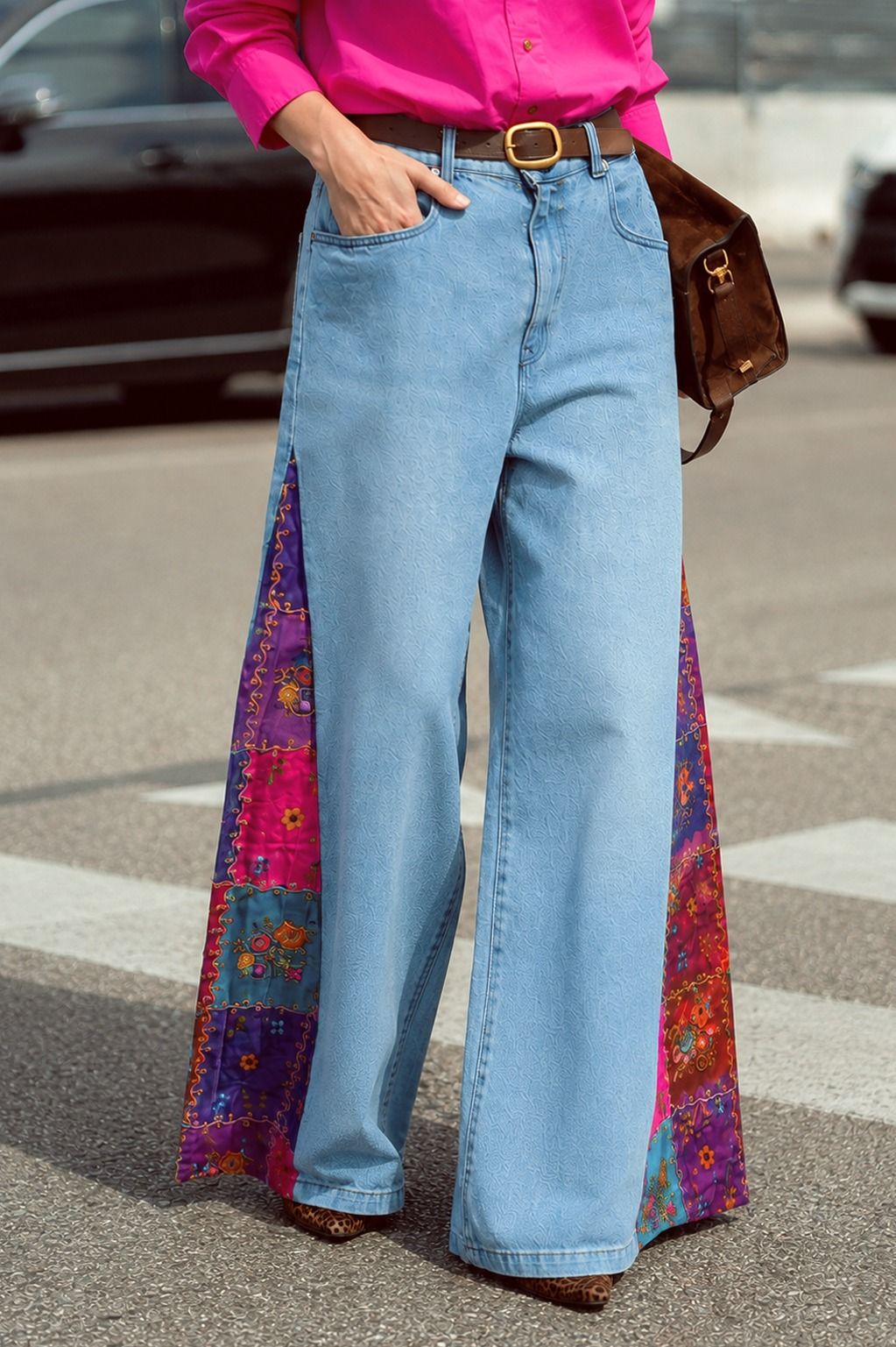 66aura Guilty Pleasure jeans featuring classic denim design with front pockets and belt loops, shown on a mannequin.