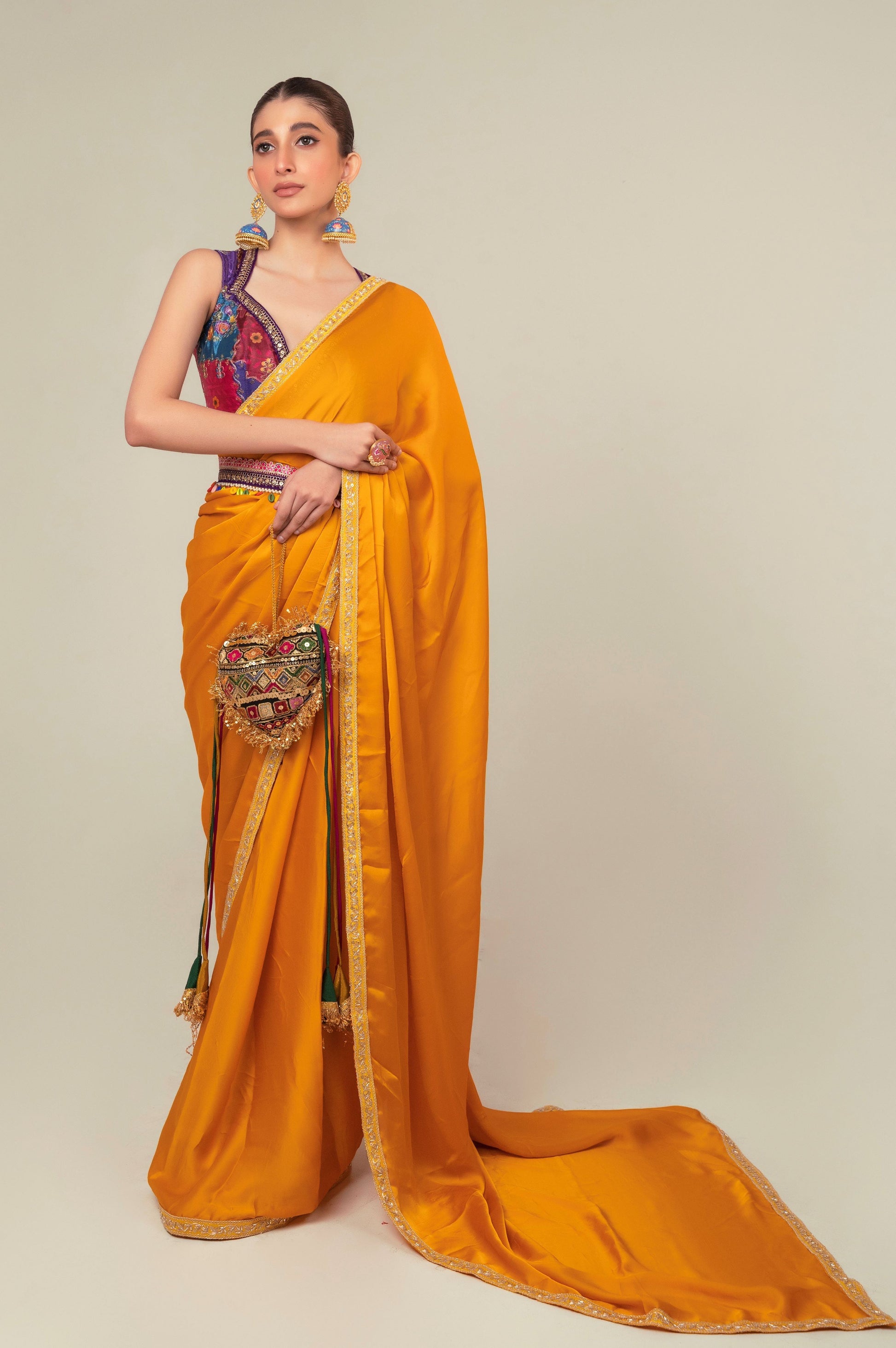 MARIGOLD MIST SAREE - 66Aura