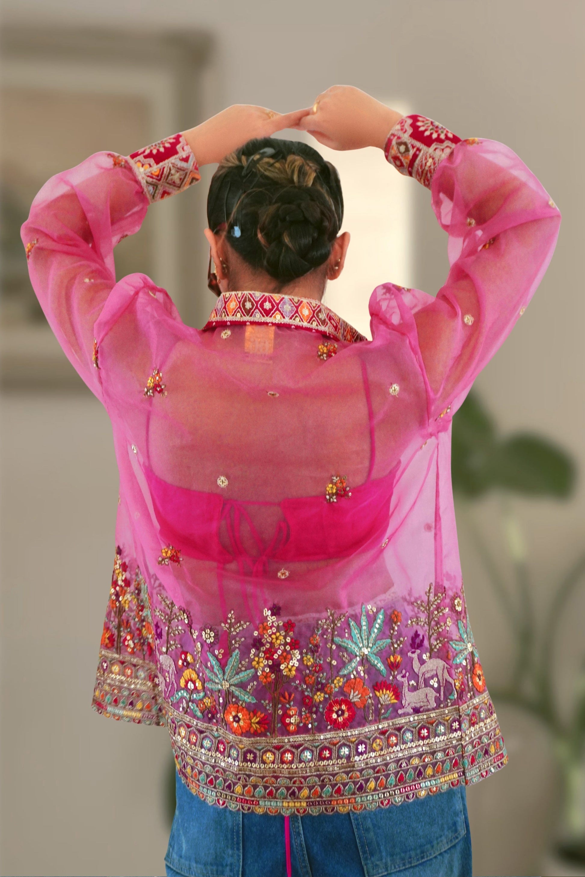Oversized Candy Carnival shirt by 66aura featuring colorful, playful candy print and relaxed fit, displayed on a hanger.