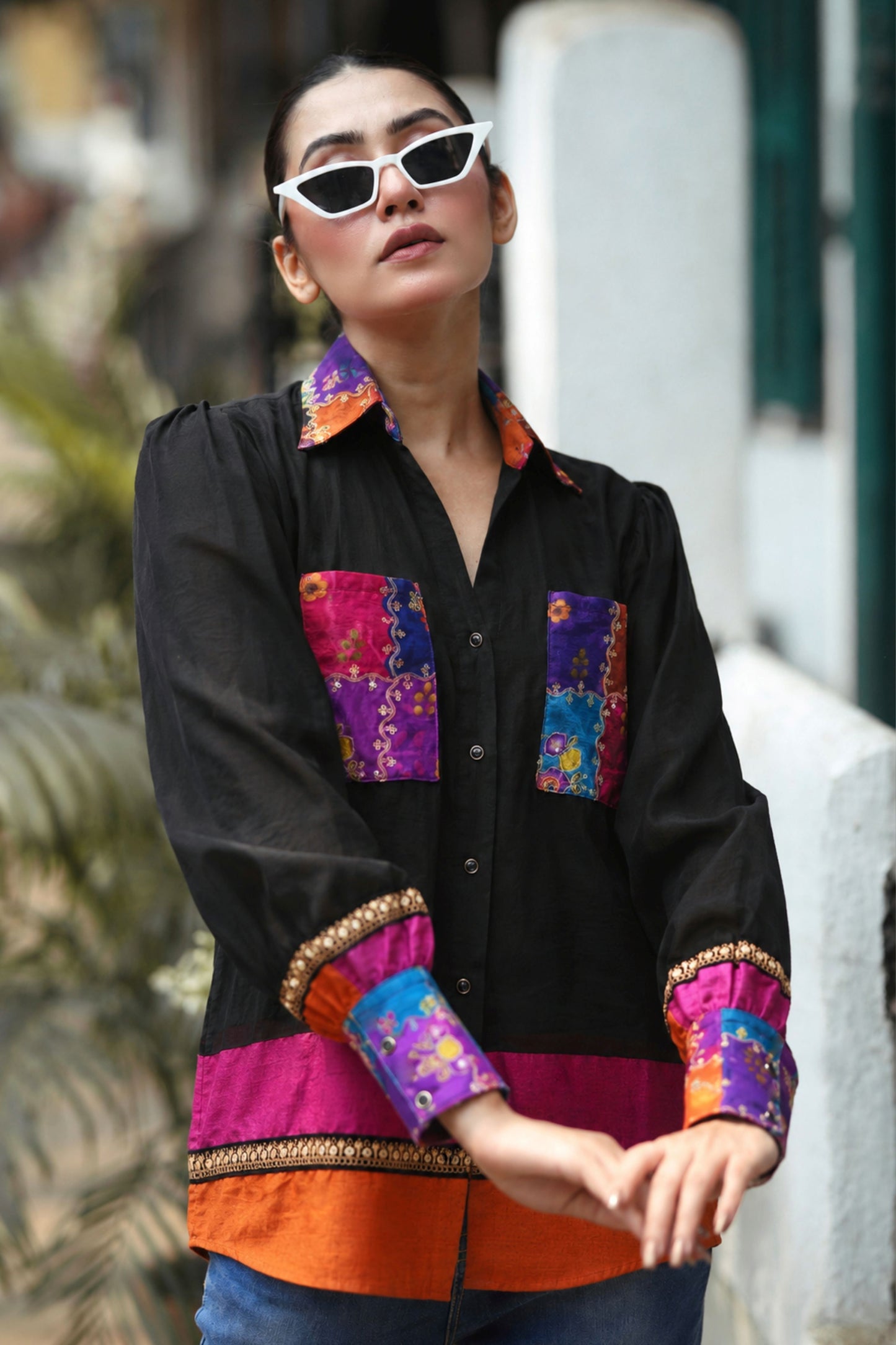 TWIN TROUBLE OVERSIZED SHIRT