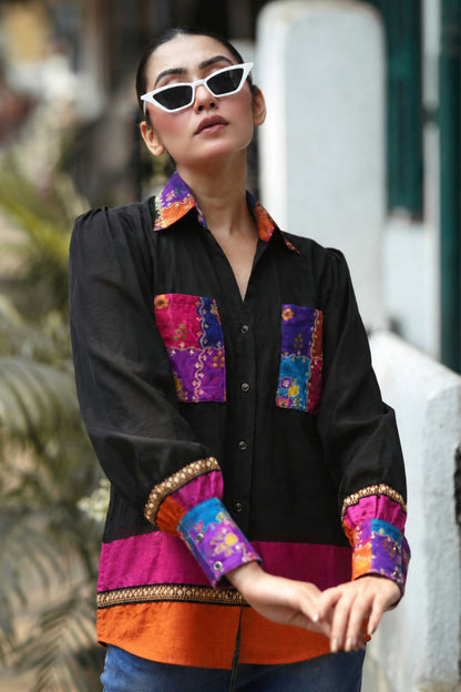 TWIN TROUBLE OVERSIZED SHIRT